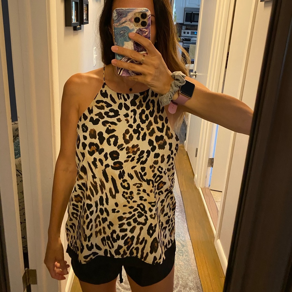 Women’s leopard print tank